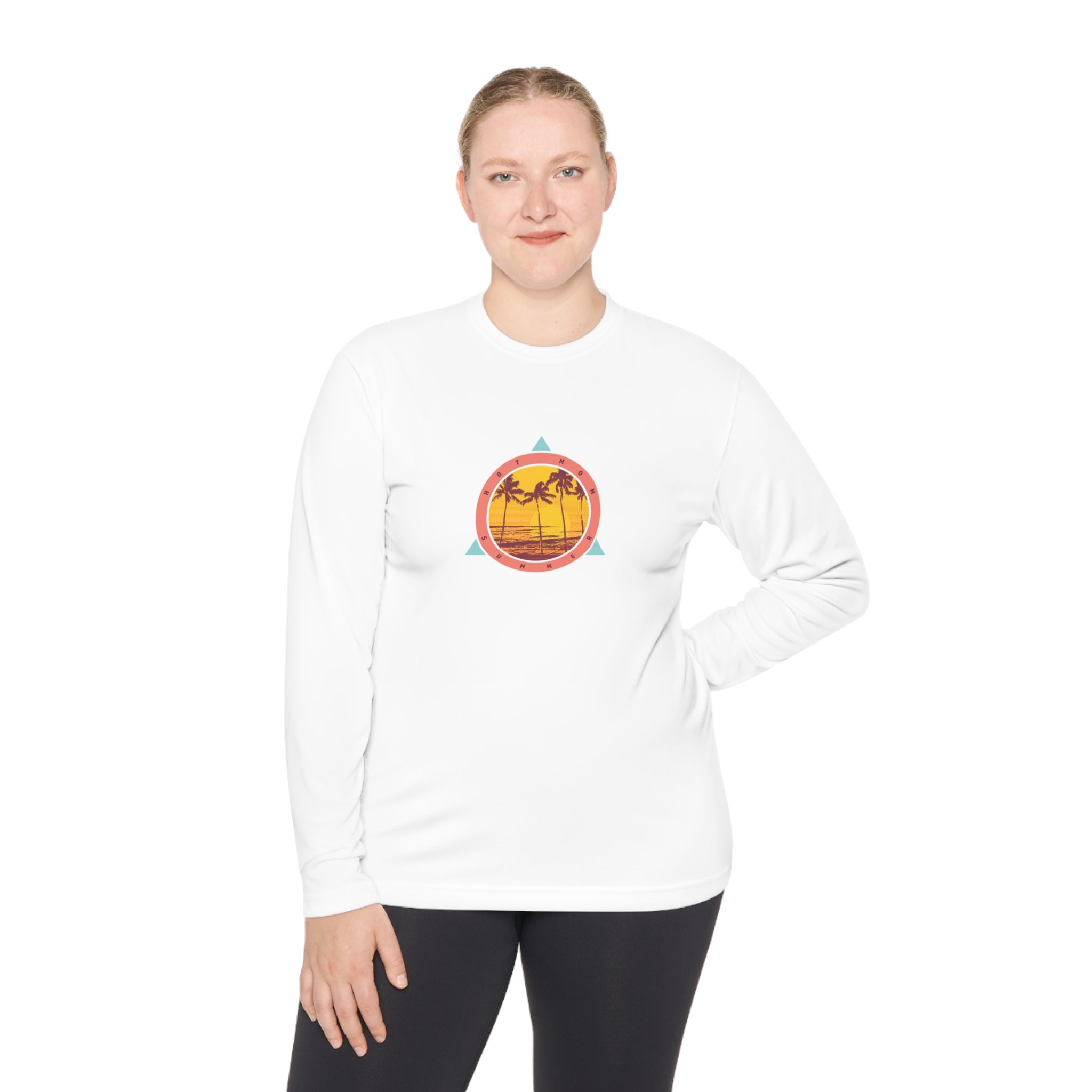 "Hot Mom Summer" Lightweight Long Sleeve Tee - Dad Bod Summer