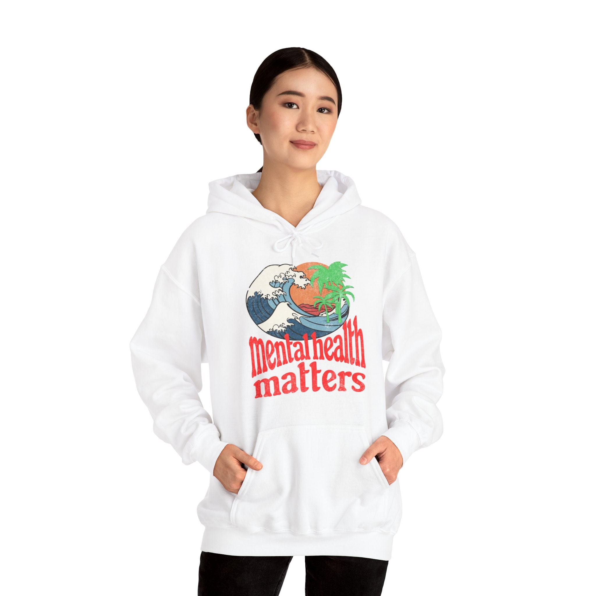 Mental Health Matters Ocean Waves Hoodie | Mental Health Hoodies