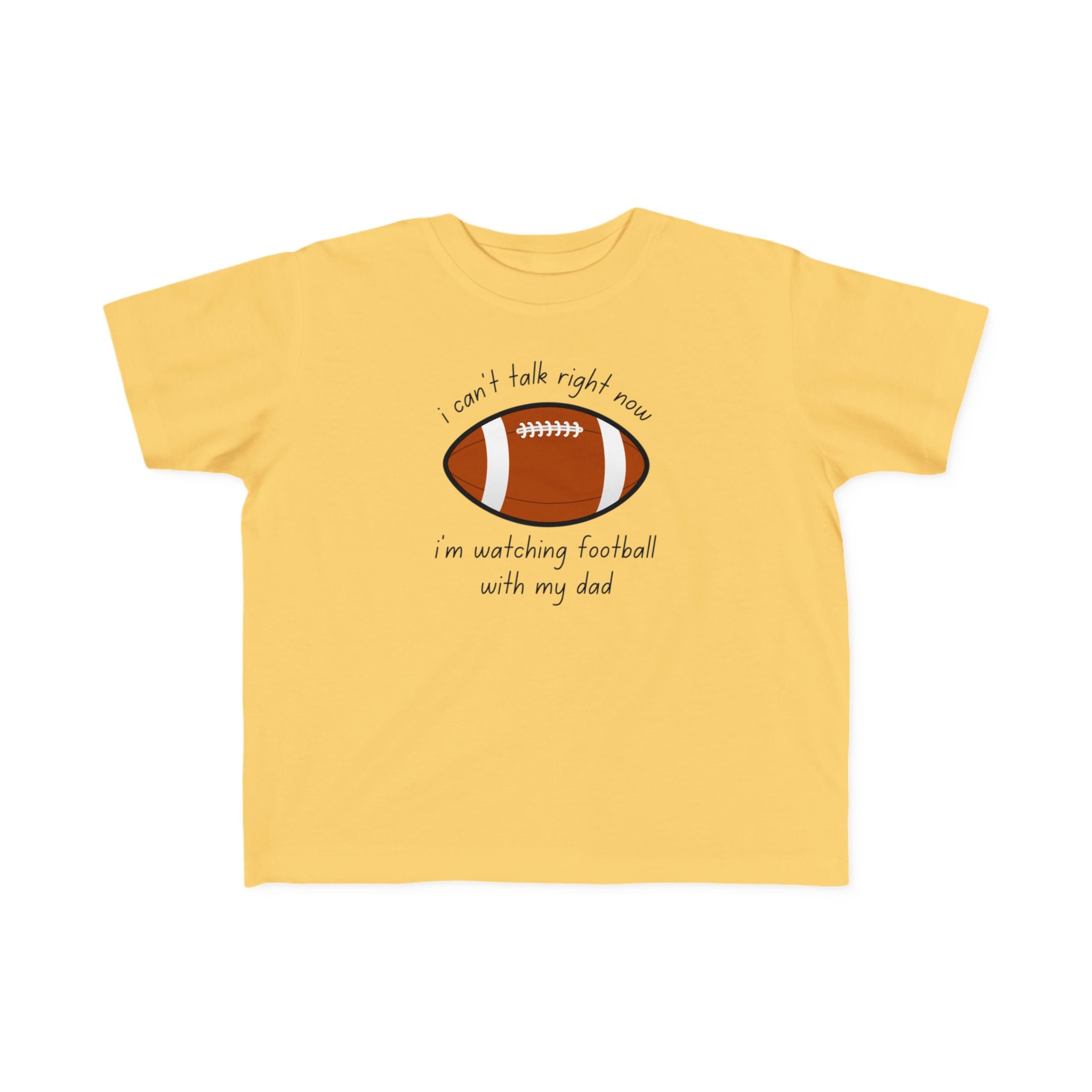 "Watching Football With My Dad" - Toddler Football Shirt