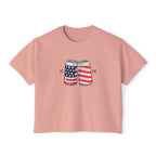 1776 Shirt | Americana Women's Shirts | Women's Crop Tee