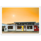 Bait and Tackle Fish Wall Art on a Pre-Framed piece of wood