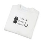 "Fish Drink Repeat" - Fishing T Shirts