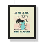 Pre Framed, Margate City, New Jersey- Retro Summer Wall Art - Dad Bod Summer