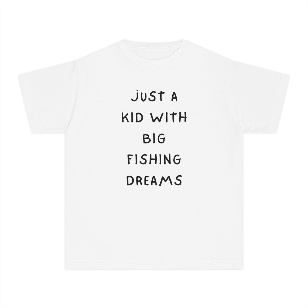 Just A Kid With Big Fishing Dreams | Kids Fishing Shirt