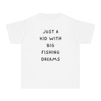 Just A Kid With Big Fishing Dreams | Kids Fishing Shirt