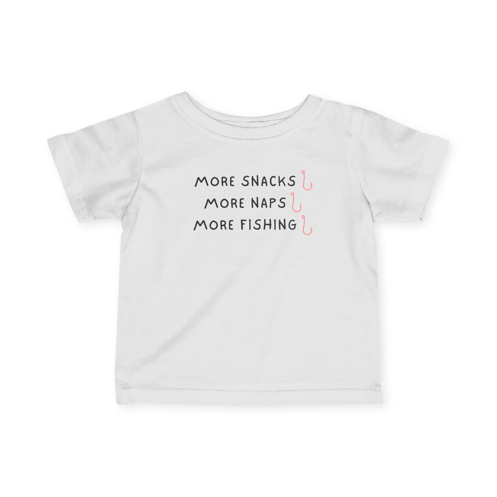 More Snacks, More Naps, More Fishing | Baby Fishing Shirts