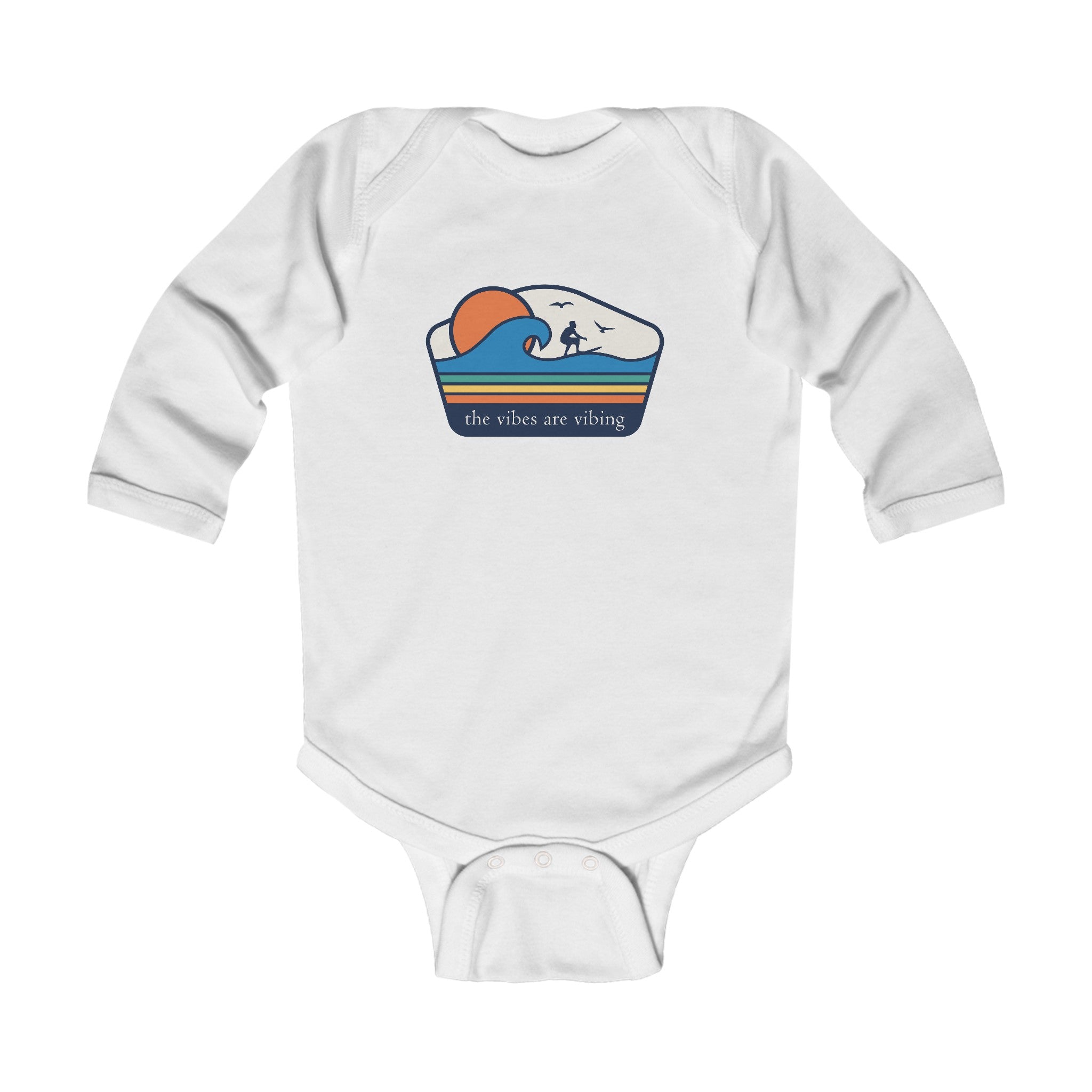 "Surfing Vibes Are Vibing" - Baby Onesies