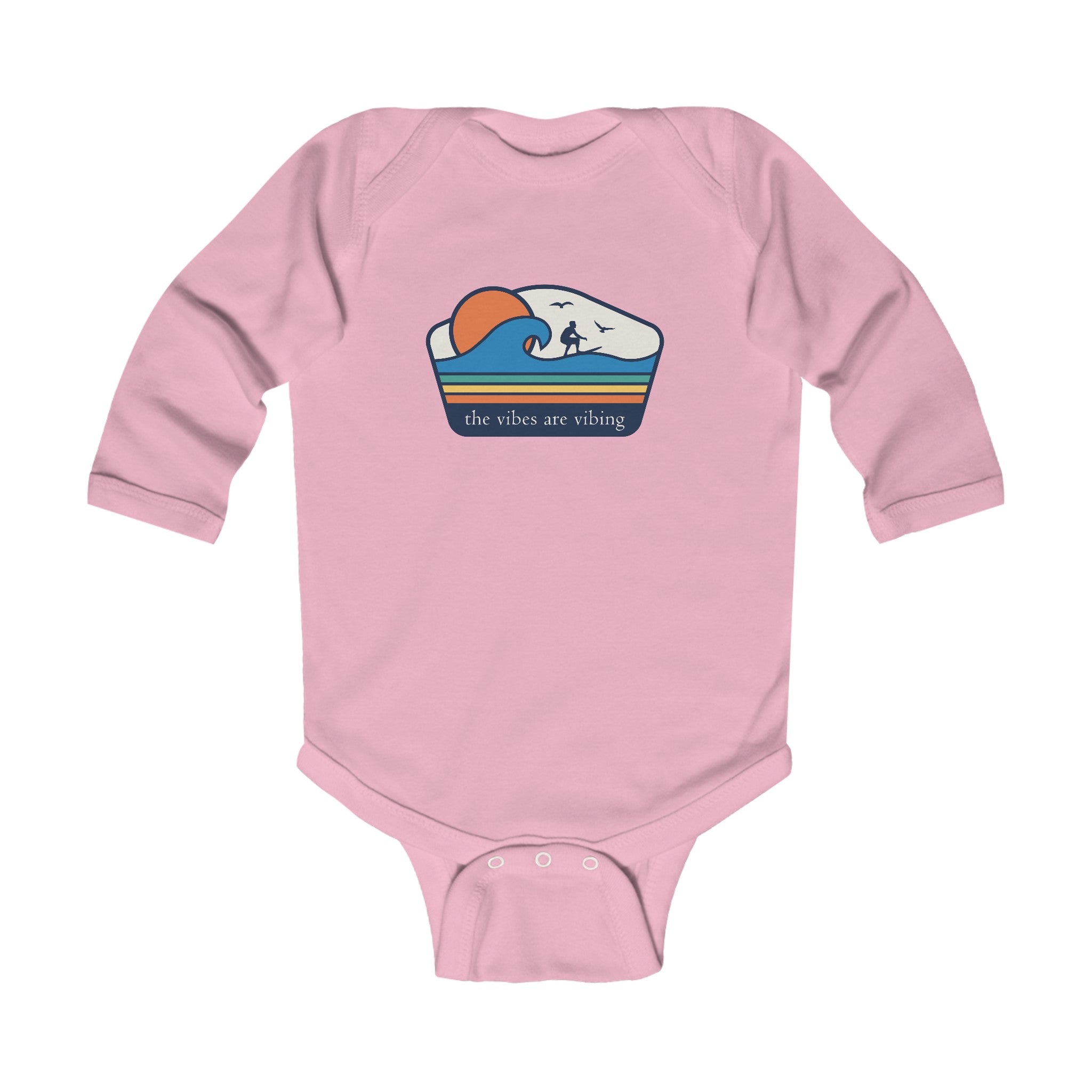 "Surfing Vibes Are Vibing" - Baby Onesies