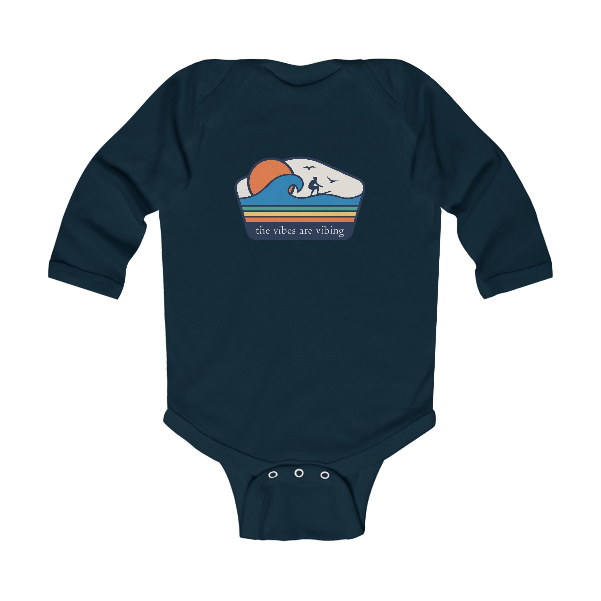 "Surfing Vibes Are Vibing" - Baby Onesies