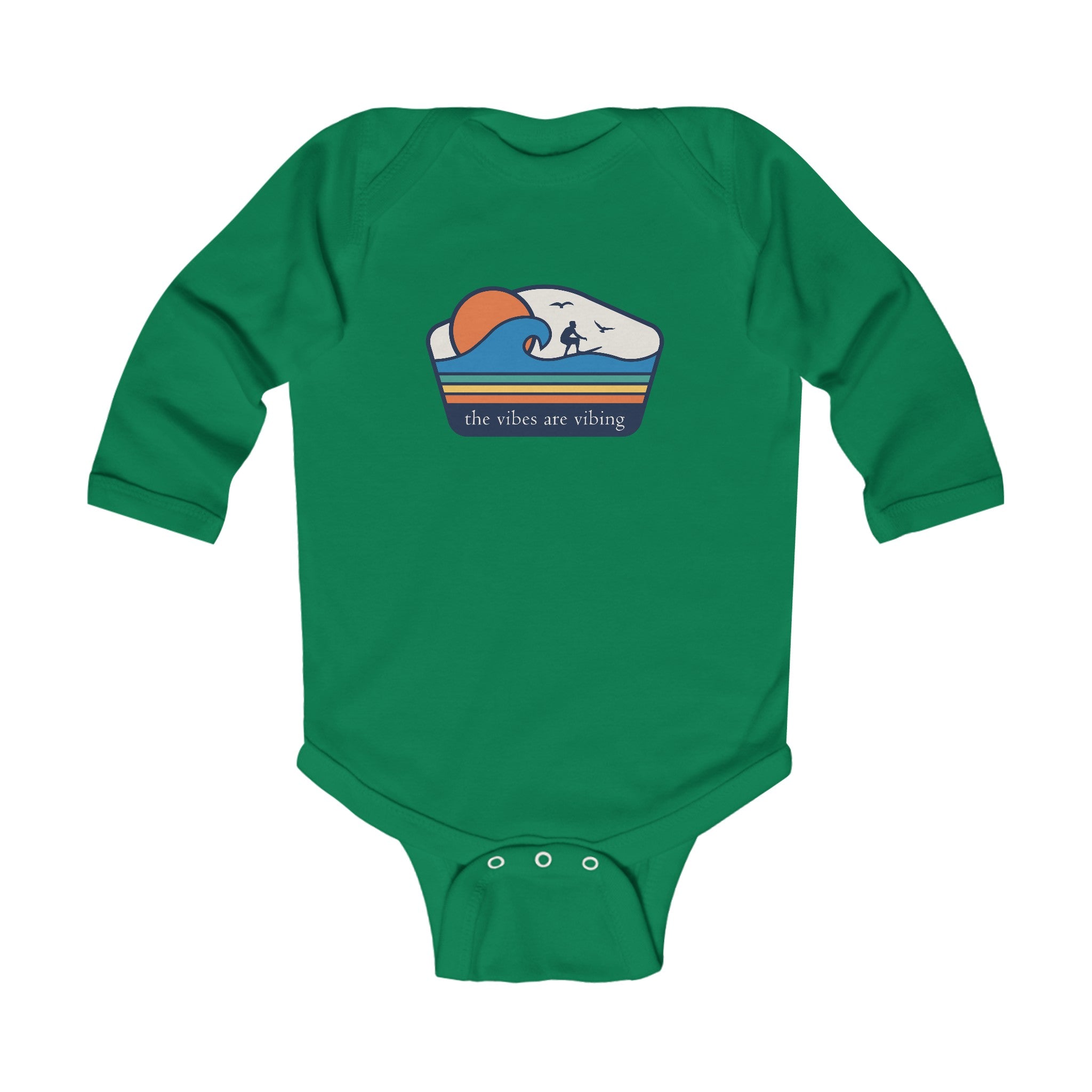 "Surfing Vibes Are Vibing" - Baby Onesies