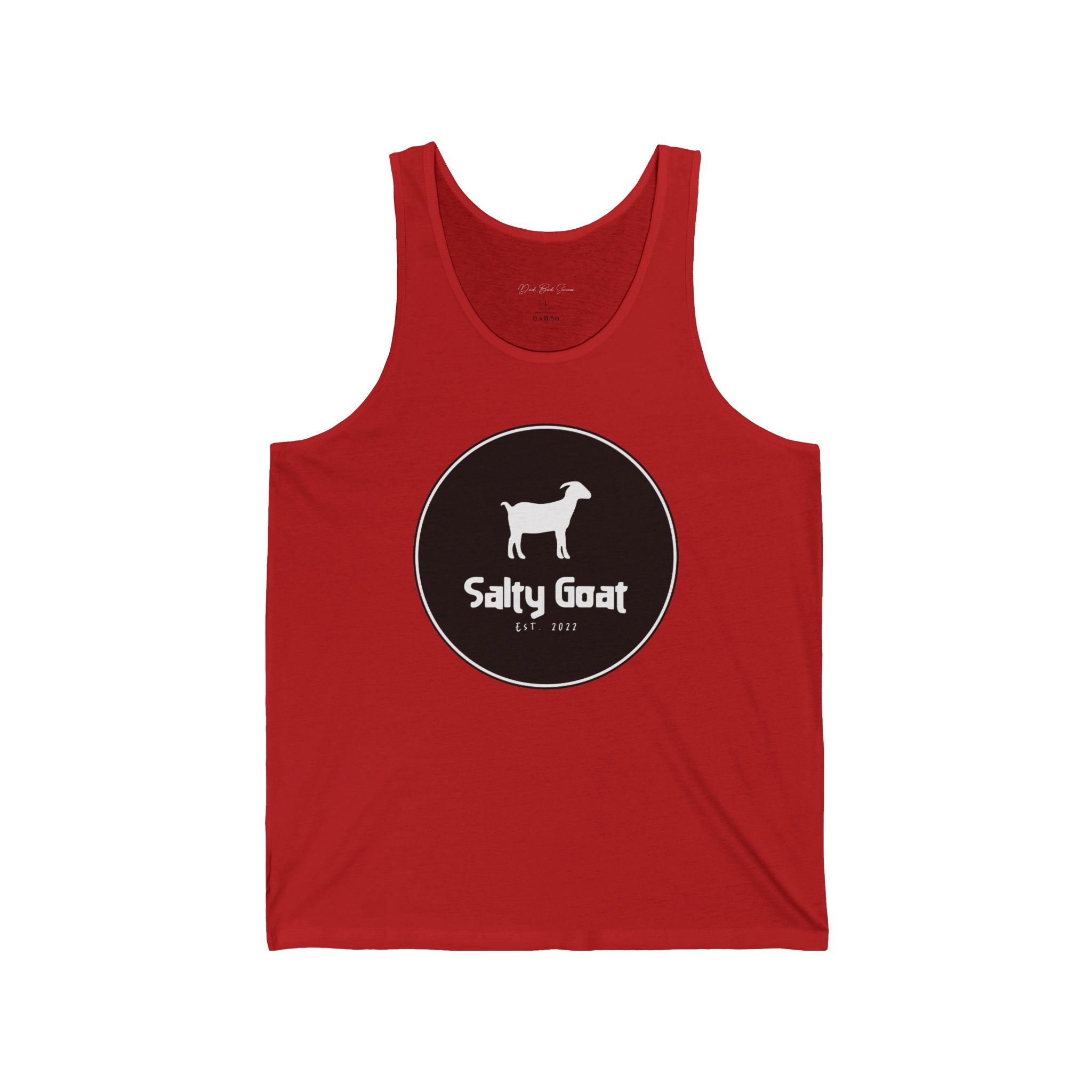 "Salty Goat Beach Bar Tank Top" - Men's Tank Tops