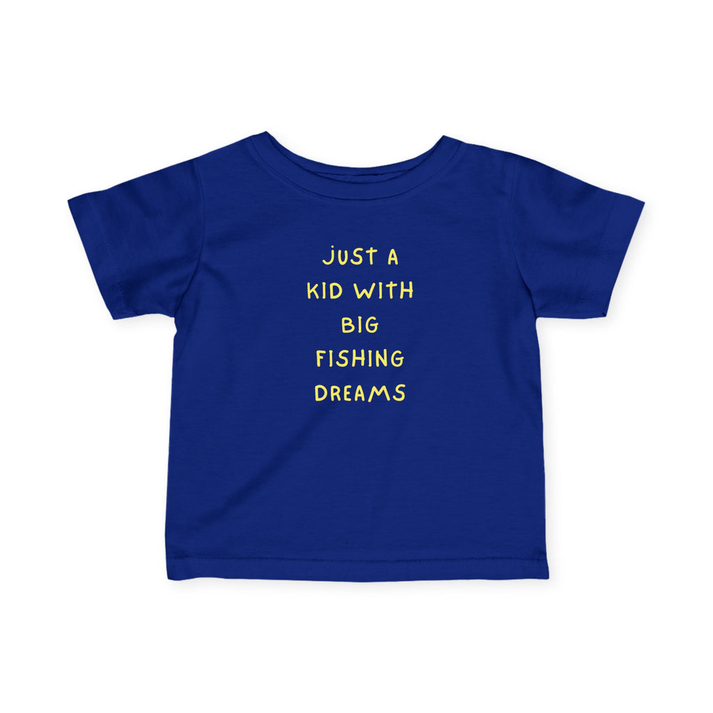 Just A Kid With Fishing Dreams | Baby Fishing Shirts