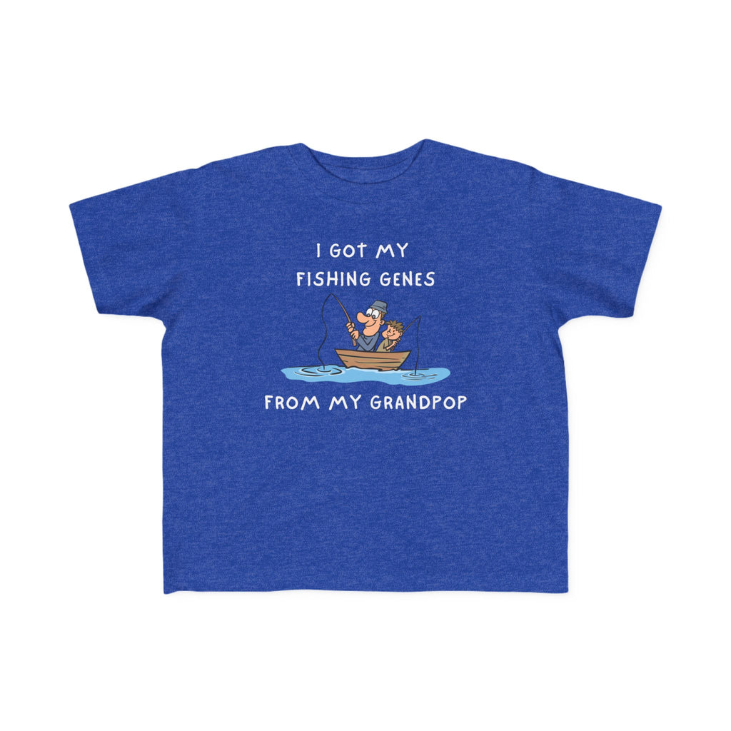 I Got My Fishing Genes From My Grandpop | Toddler Fishing Shirt