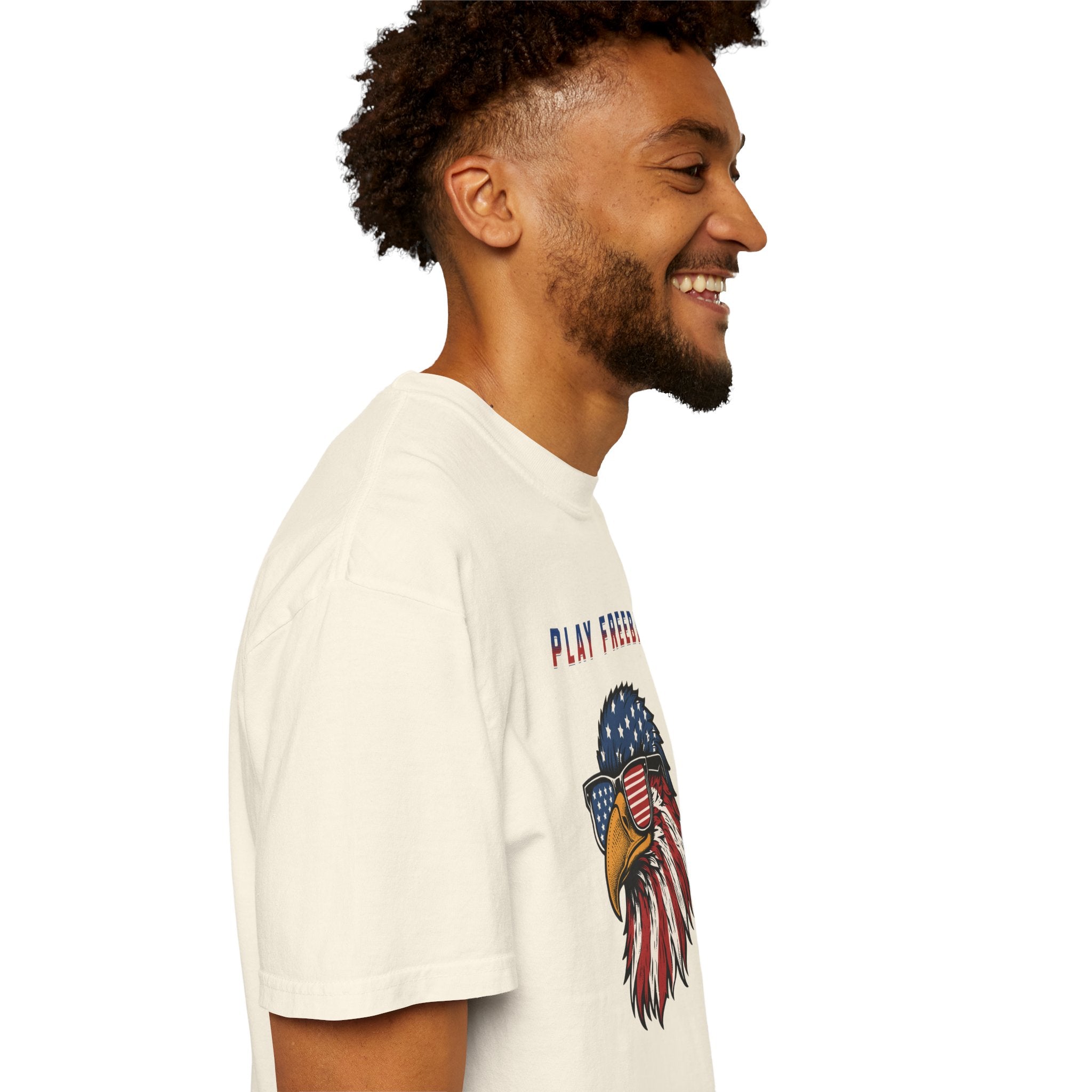 "American Bald Eagle Playing FreeBird" - America Shirt