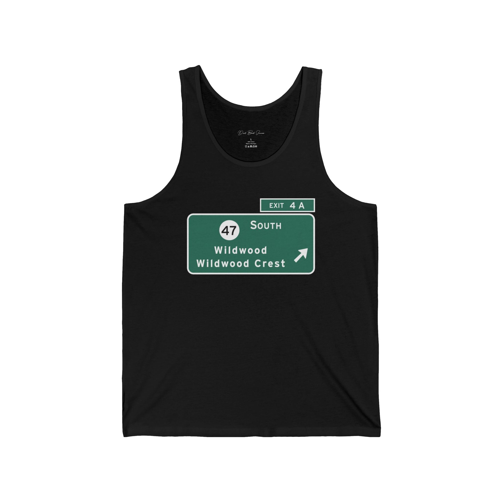 "Wildwood Exit Sign" - Beach Tank Tops
