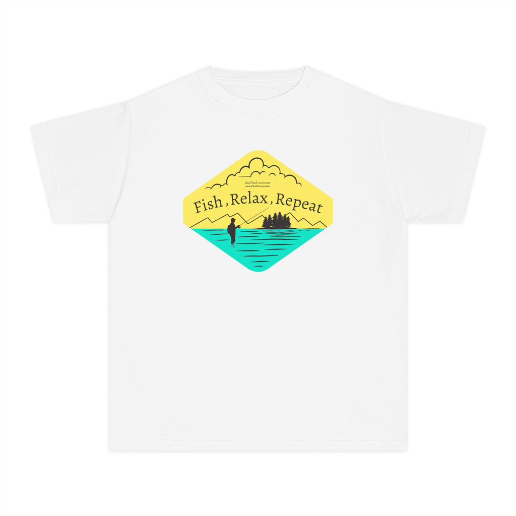 Fish, Relax, Repeat | Kids Fishing Shirt