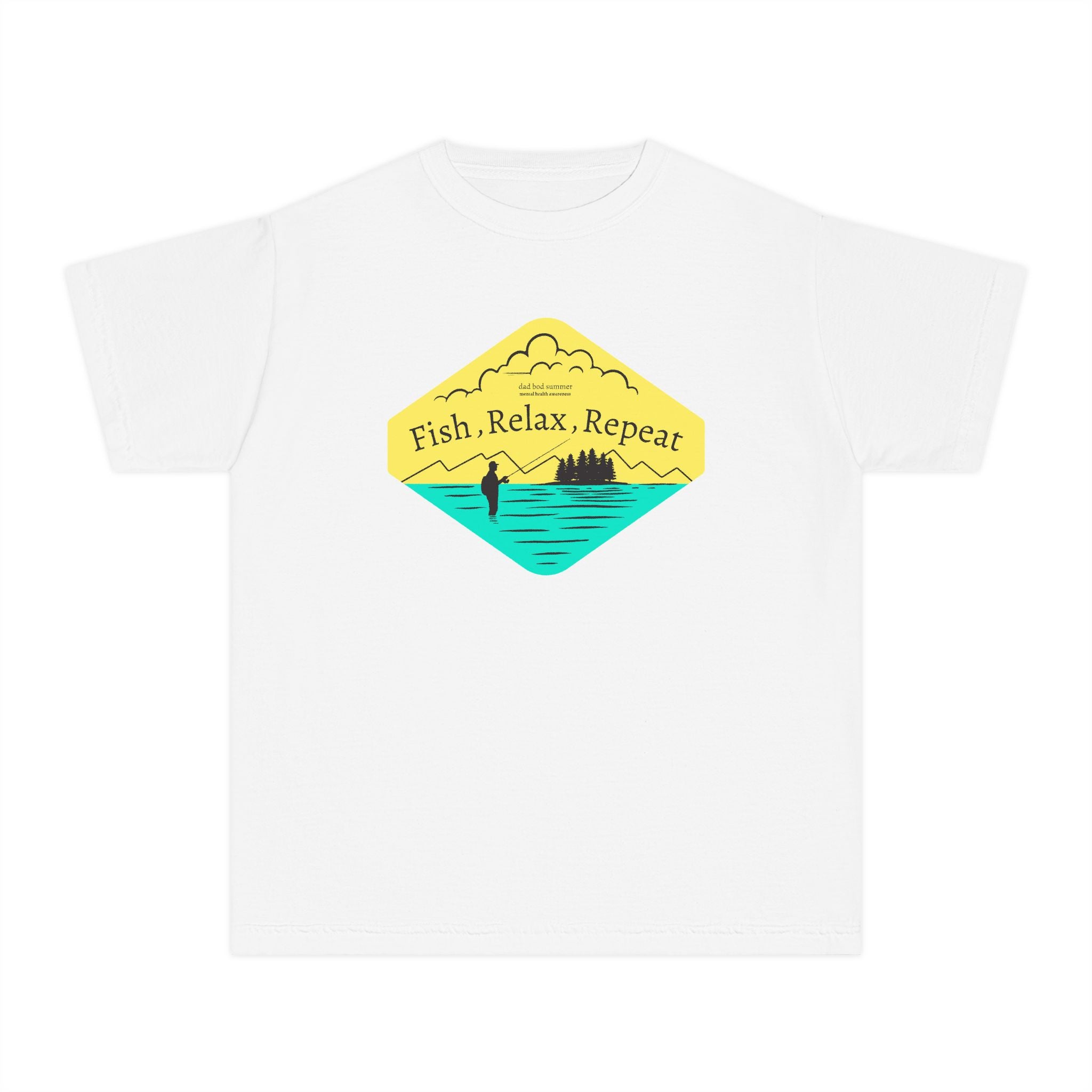 Fish, Relax, Repeat | Kids Fishing Shirt