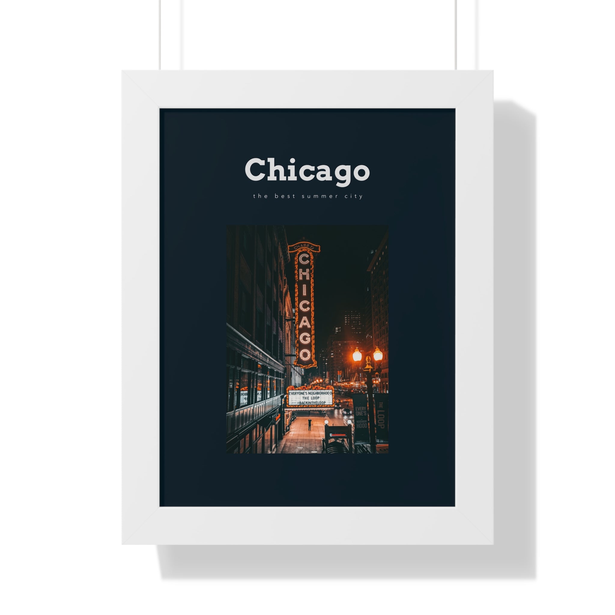 "The Best Summer City" - Chicago Wall Art - Chicago CIty Wall Art