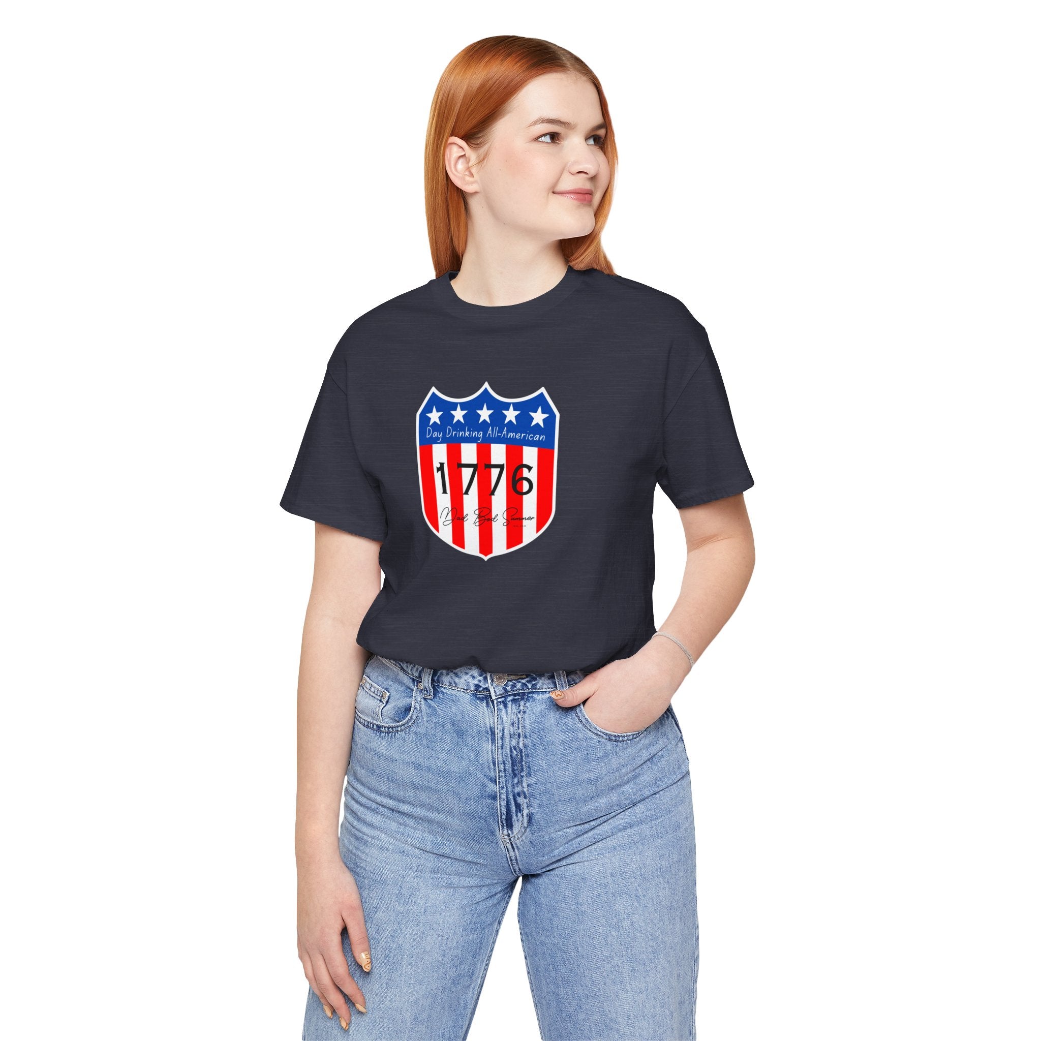 "Day Drinking All-American" Americana Men's Shirt, Americana Women's Shirt