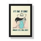 Pre Framed, Margate City, New Jersey- Retro Summer Wall Art - Dad Bod Summer