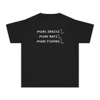 More Snacks, More Naps, More Fishing | Kids Fishing Shirt