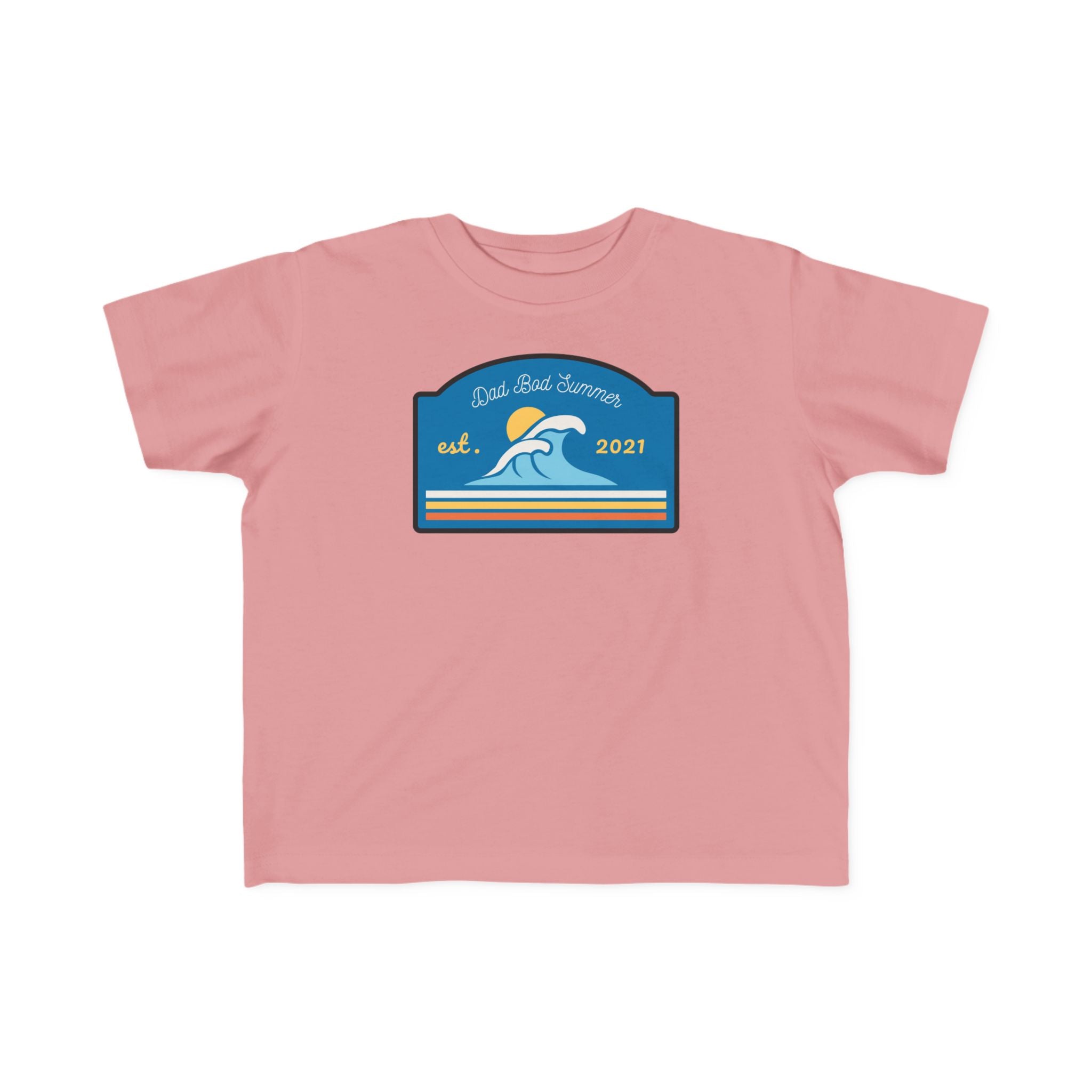 "Dad Bod Summer Ocean Waves" - Toddler Beach Shirts