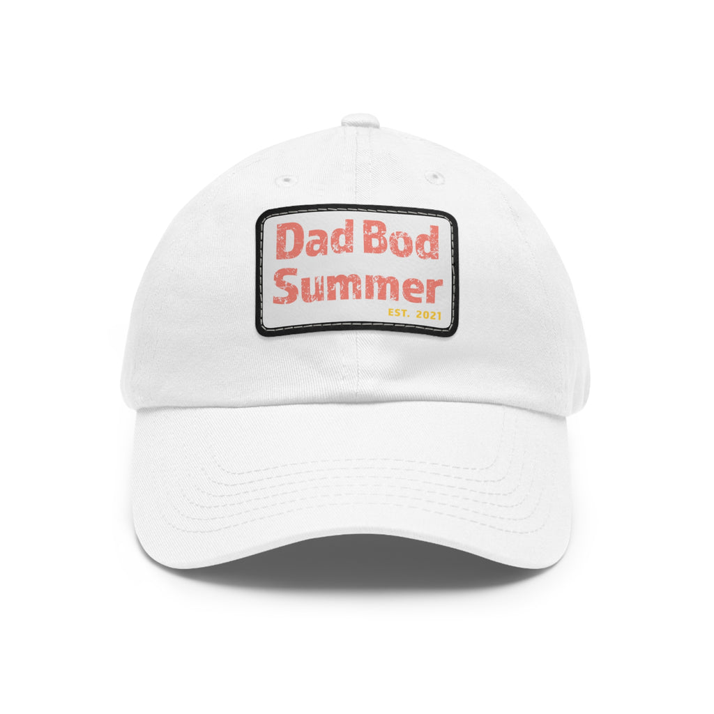 Dad Bod Summer Hat with Leather Patch - Dad Bod Summer