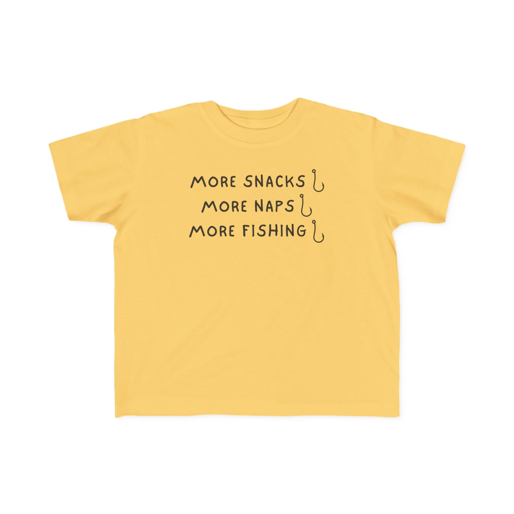 More Snacks, More Naps, More Fishing | Toddler Fishing Shirt
