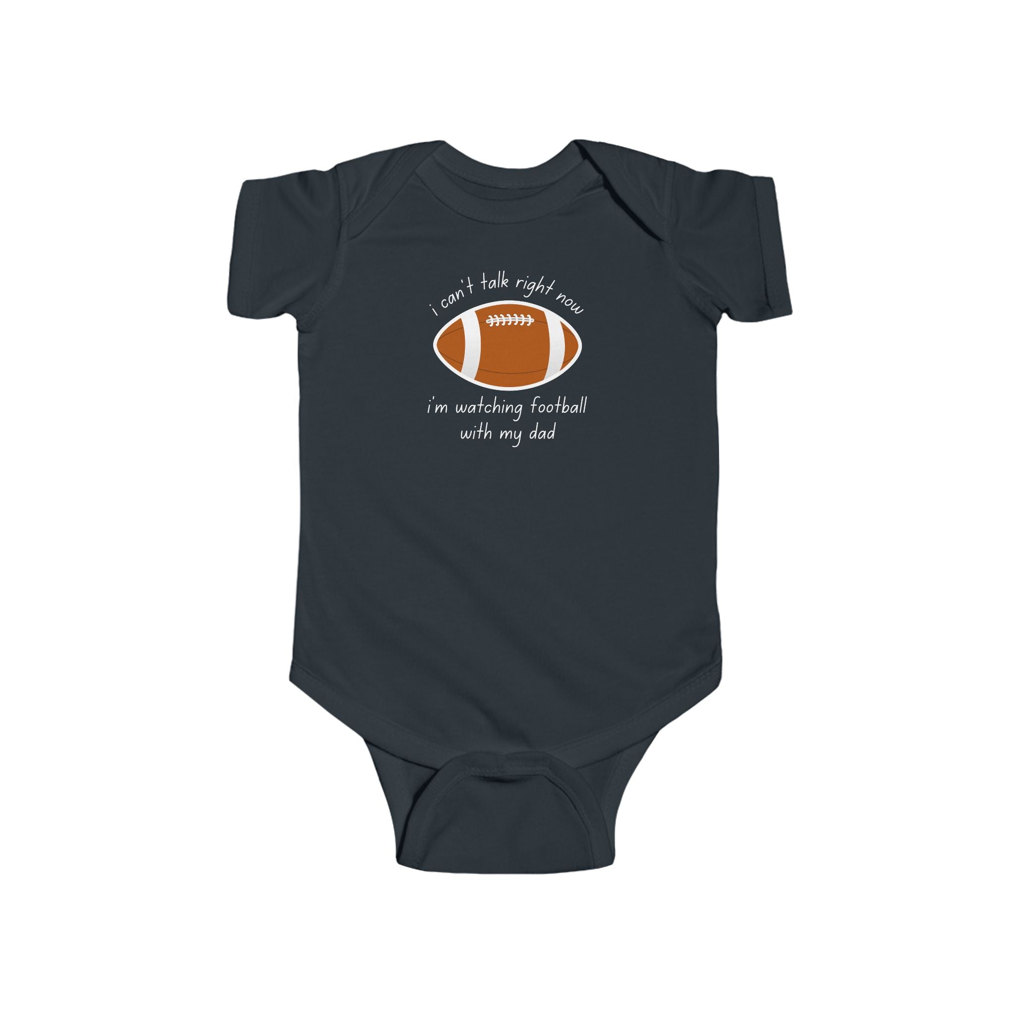 "Watching Football With My Dad" Football Onesie