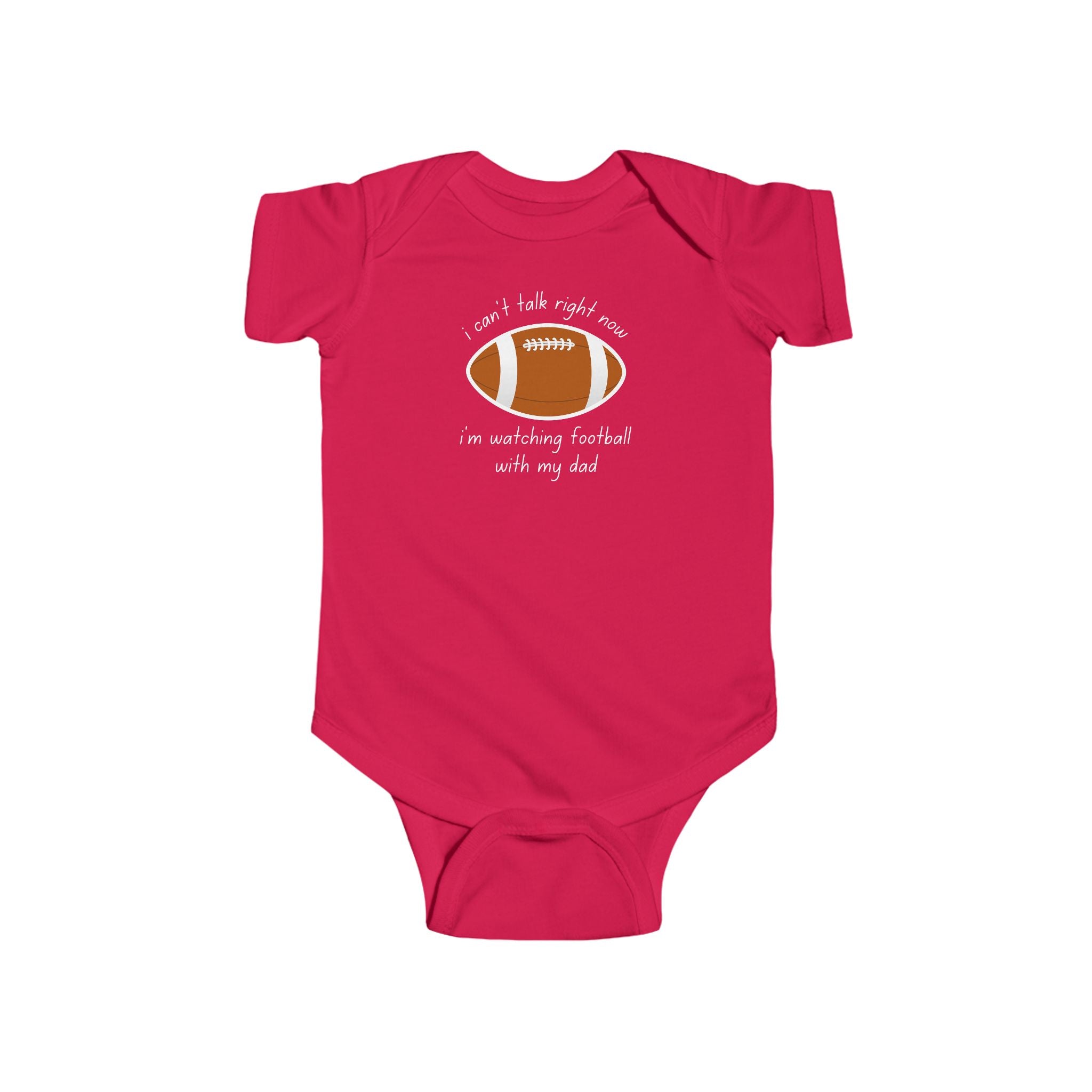 "Watching Football With My Dad" Football Onesie