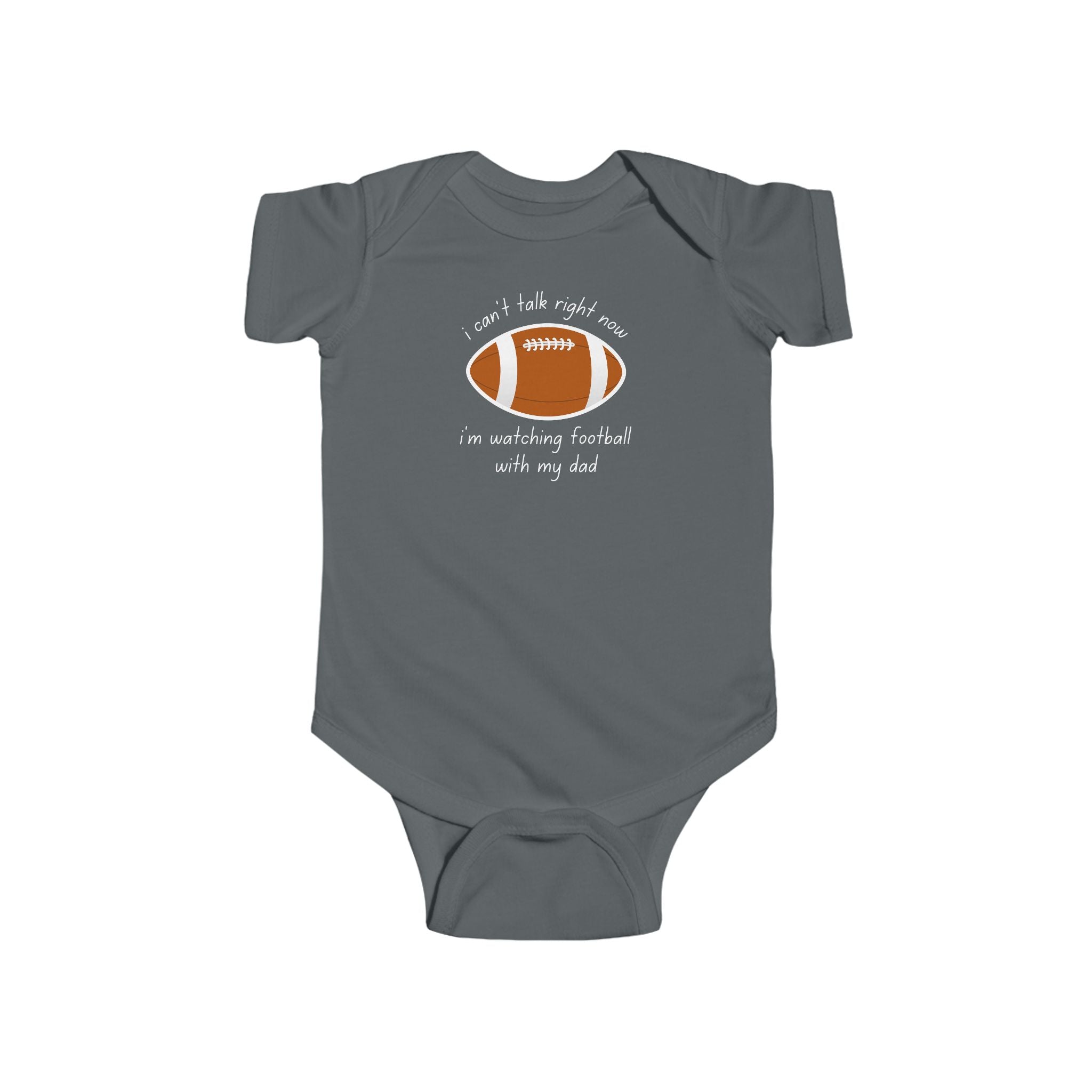 "Watching Football With My Dad" Football Onesie