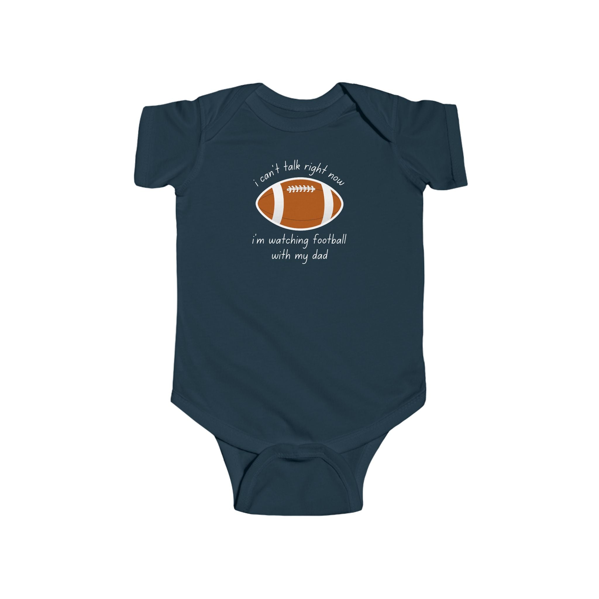 "Watching Football With My Dad" Football Onesie
