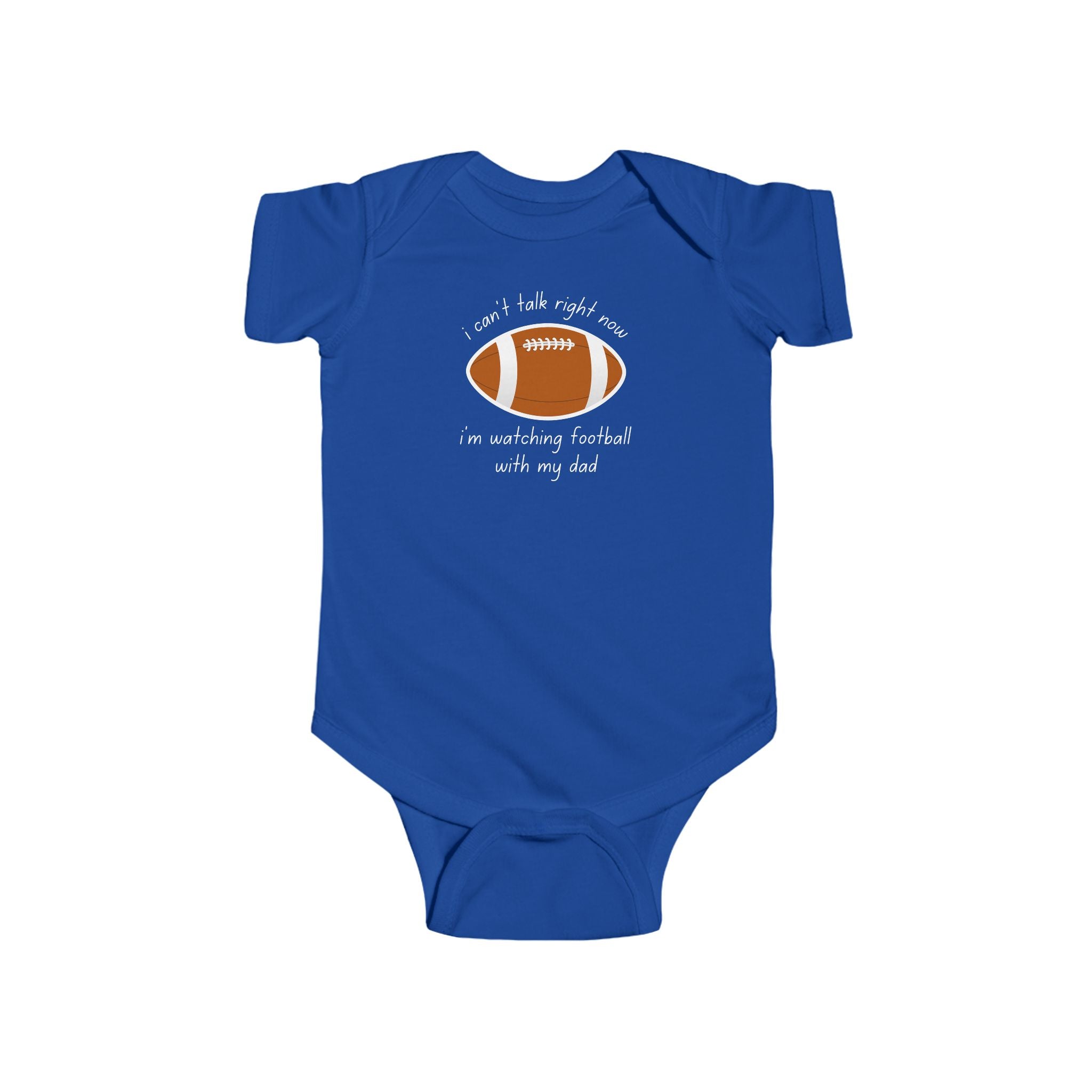 "Watching Football With My Dad" Football Onesie