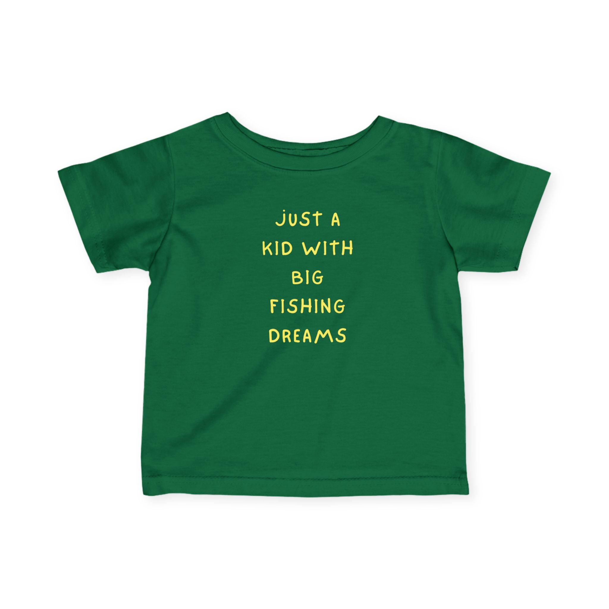 Just A Kid With Fishing Dreams | Baby Fishing Shirts