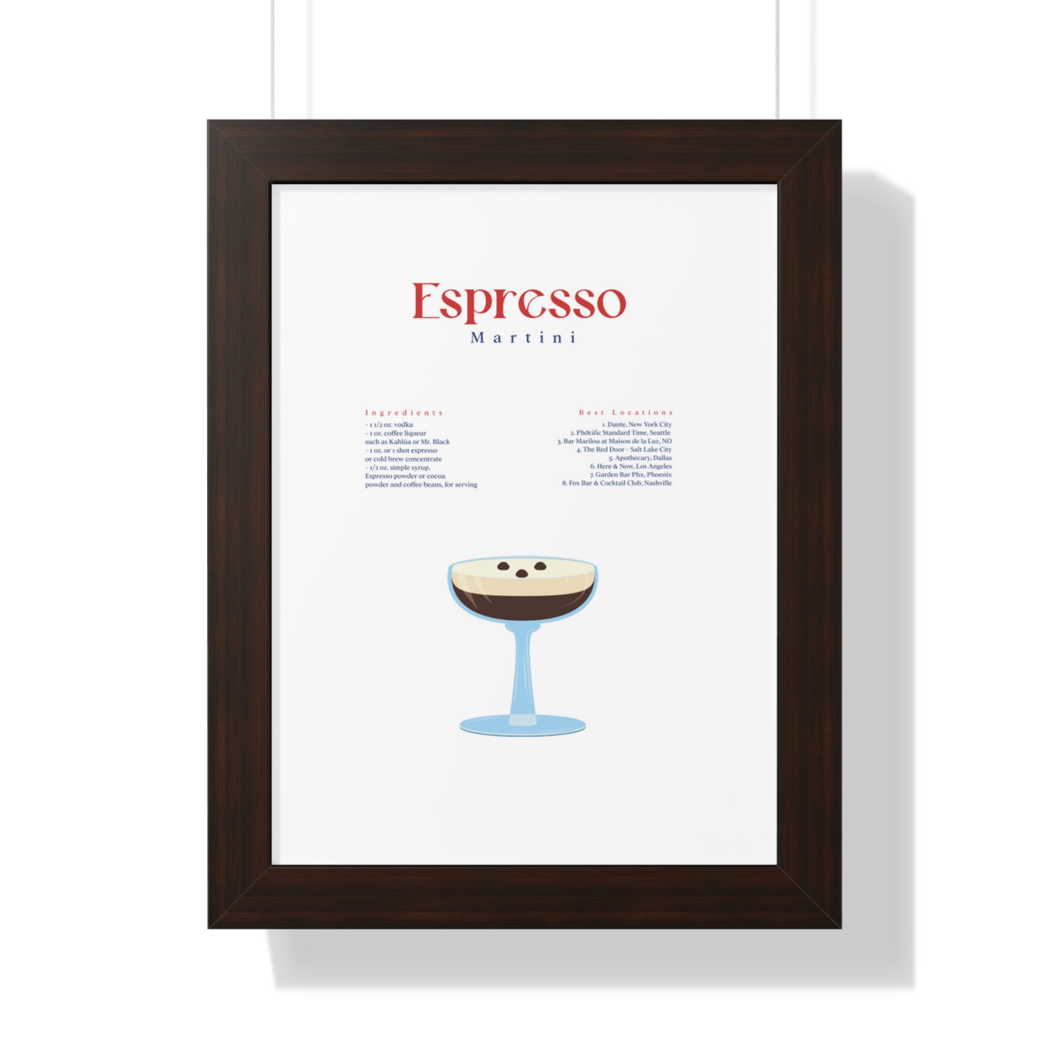 Espresso Martini Wall Art - Espresso Martini Art - Espresso Martini Clip Art