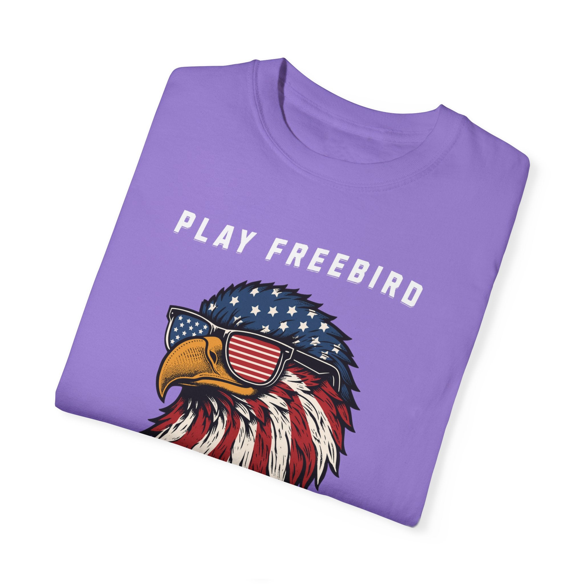 "American Bald Eagle Playing FreeBird" - America Shirt