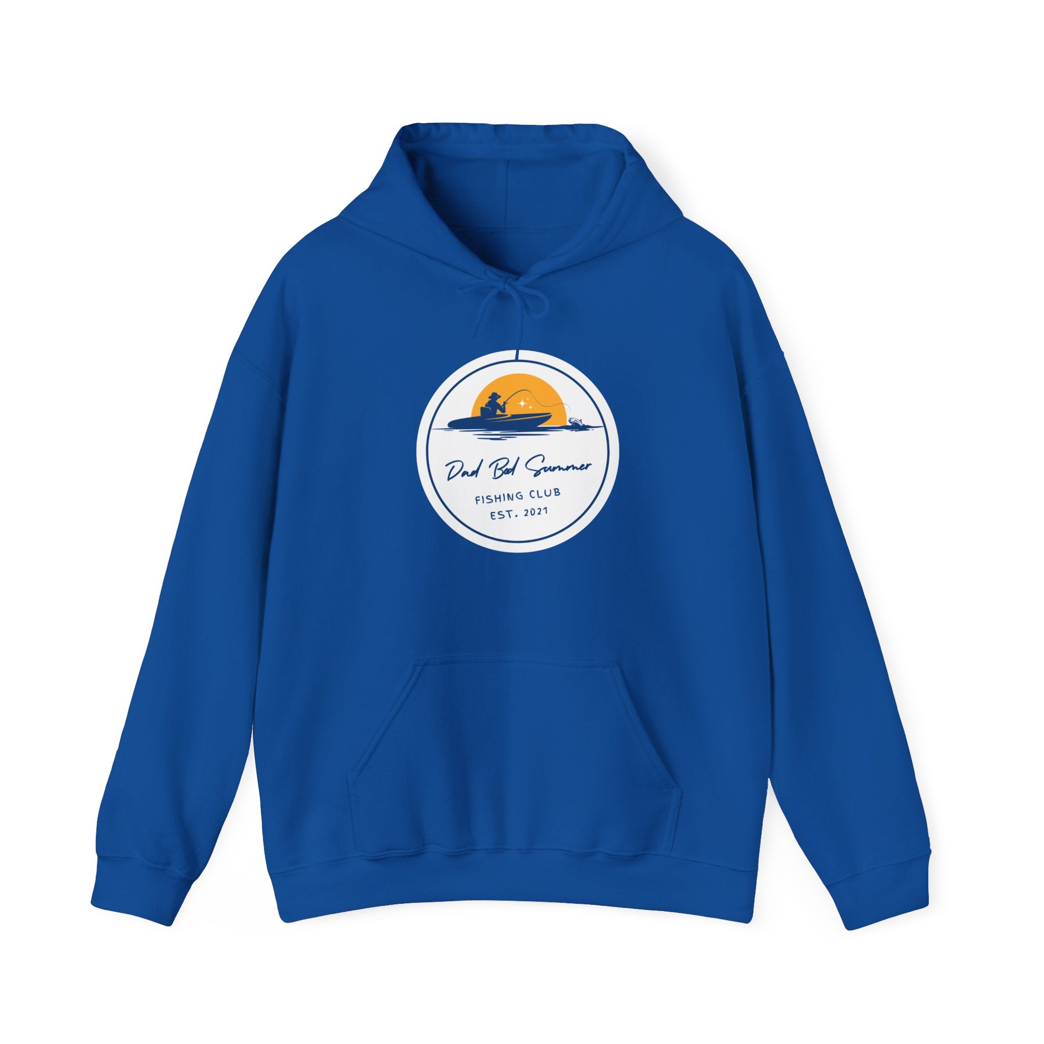 "Dad Bod Summer Fishing Club" - Fishing Hoodie
