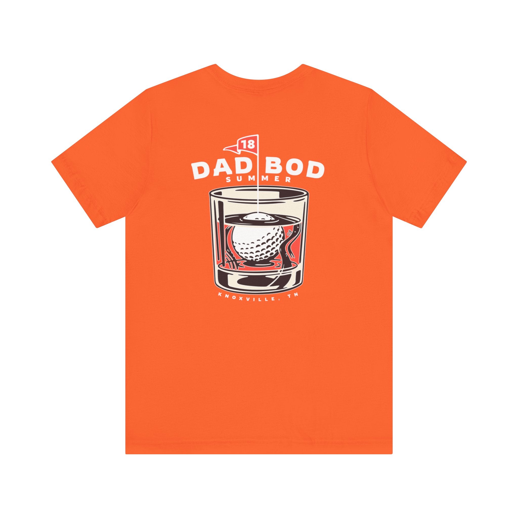 "Golf & Whiskey Glass, Knoxville, Tennessee" - Golf T Shirt