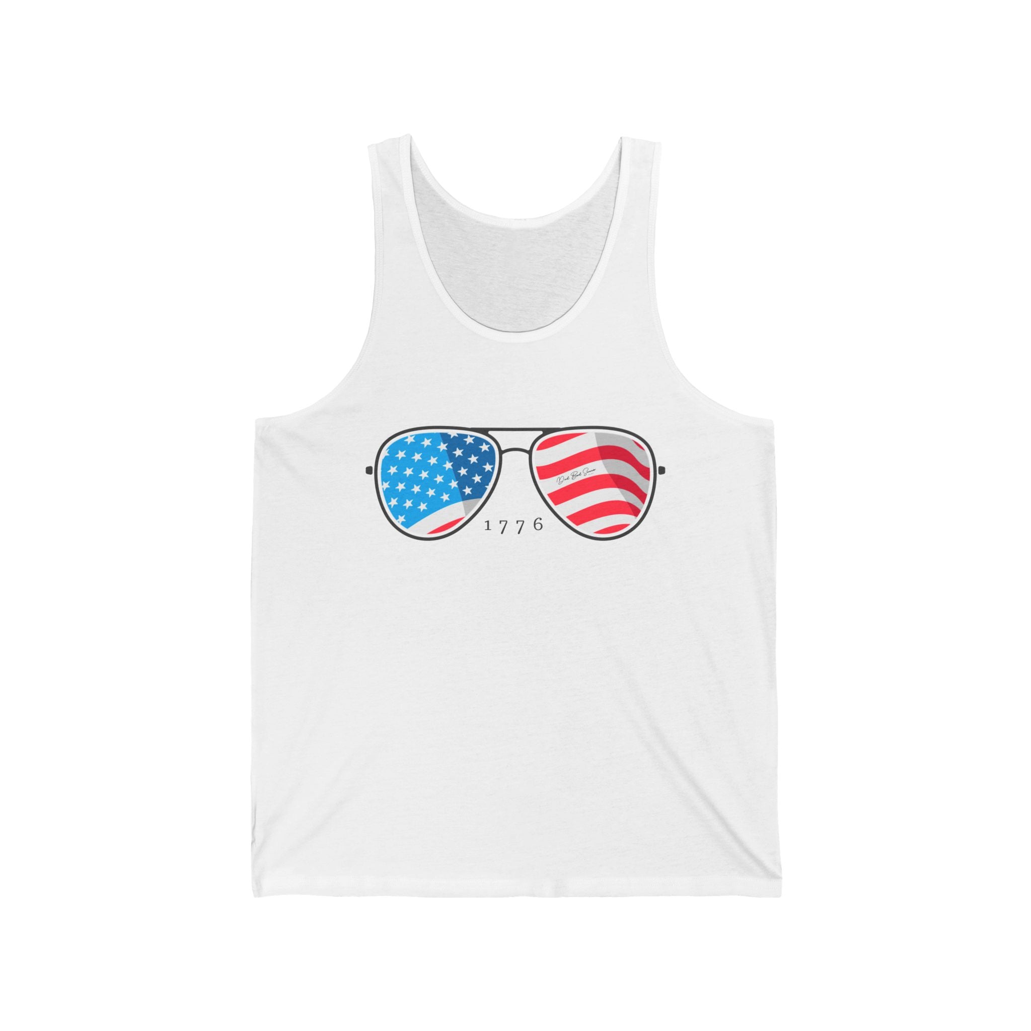"USA Sunglasses Tank Top" - Ladies Tank Tops