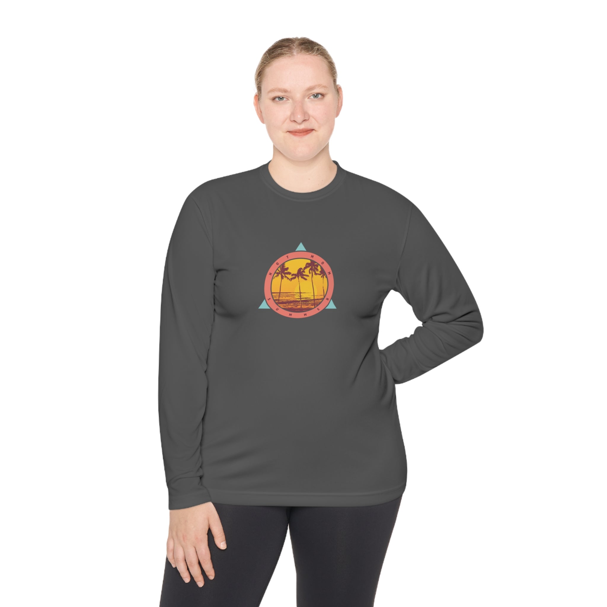 "Hot Mom Summer" Lightweight Long Sleeve Tee - Dad Bod Summer