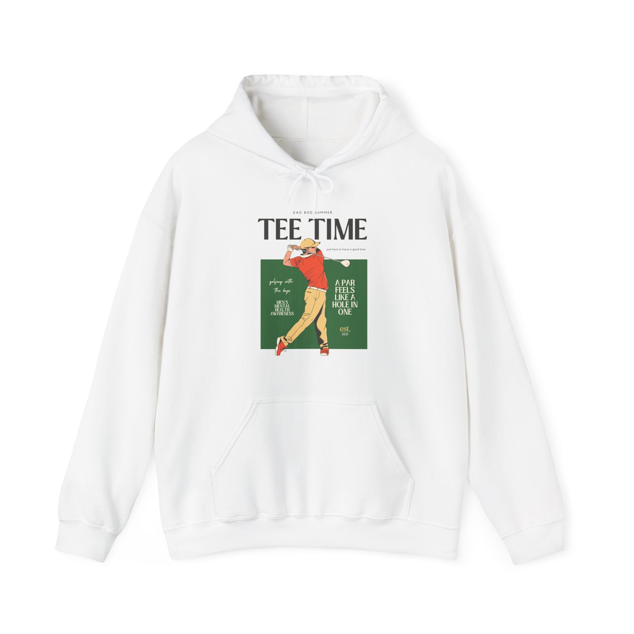 "1990's Retro Golf Tee Time" - Golf Hoodie