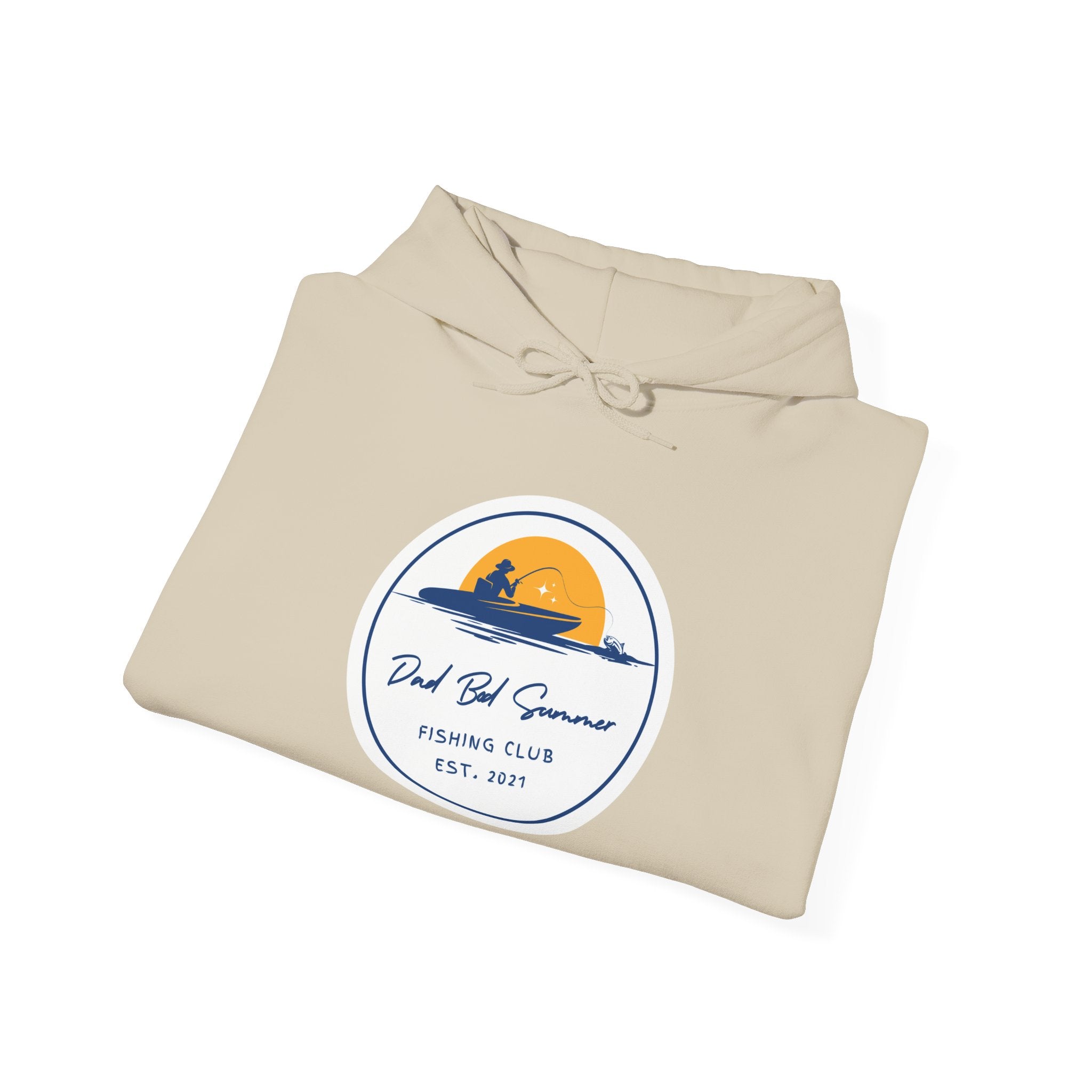 "Dad Bod Summer Fishing Club" - Fishing Hoodie