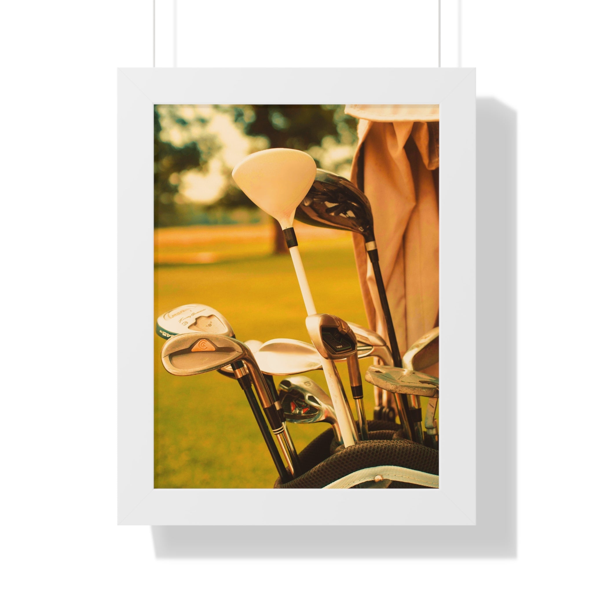 "Golf Clubs With A Retro Vibe" - Golf Wall Art