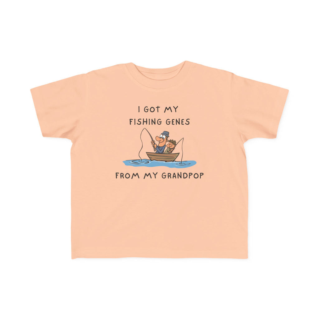I Got My Fishing Genes From My Grandpop | Toddler Fishing Shirt