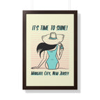 Pre Framed, Margate City, New Jersey- Retro Summer Wall Art - Dad Bod Summer