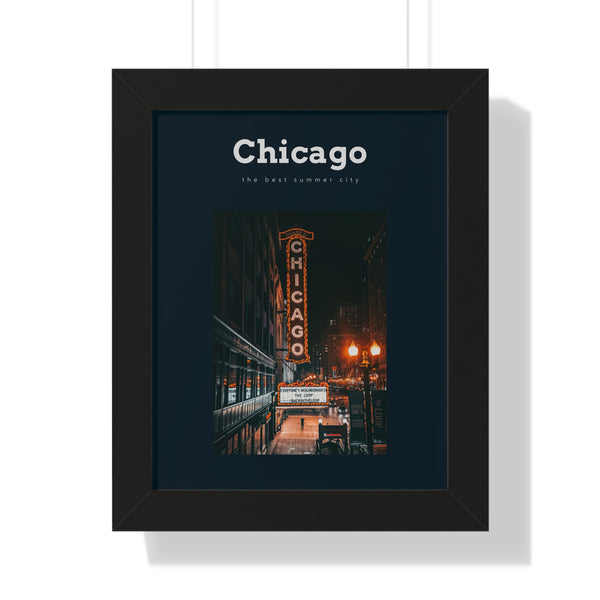 Chicago "The Best Summer City" Wall Art- Pre Framed - Dad Bod Summer