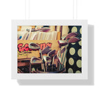 "Golf Clubs At A Record Store" - Golf Wall Art