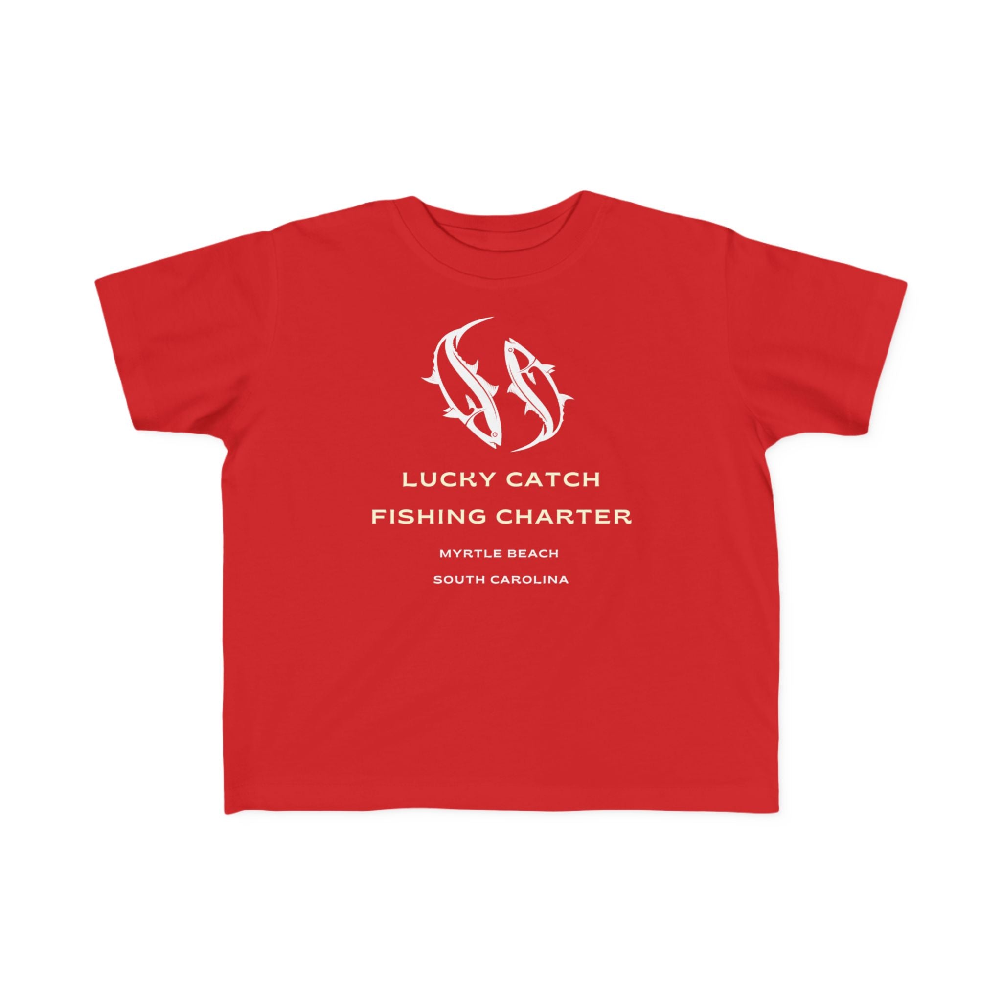 Lucky Catch Fishing Charter | Toddler Fishing Shirt