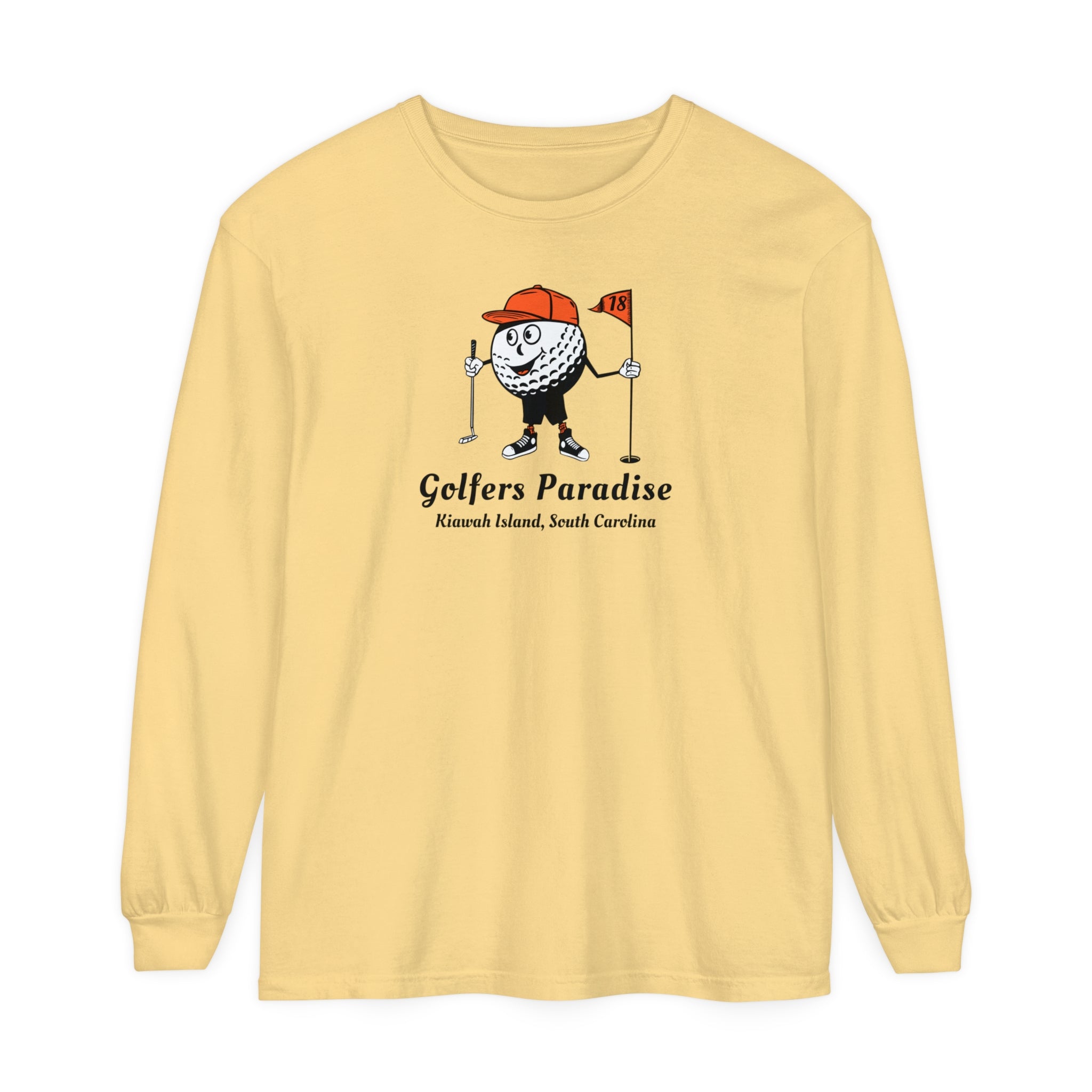 "Kiawah Island South Carolina, Golfers Paradise" - Long Sleeve Golf Shirt