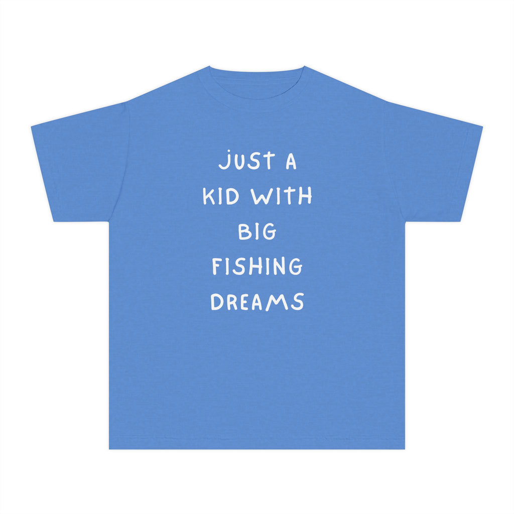 Just A Kid With Big Fishing Dreams | Kids Fishing Shirt